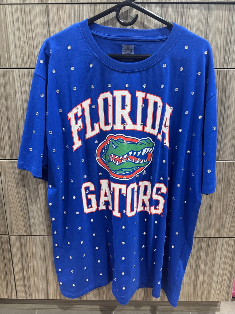 Florida Gators Blue Logo T-Shirt with Rhinestone Accents